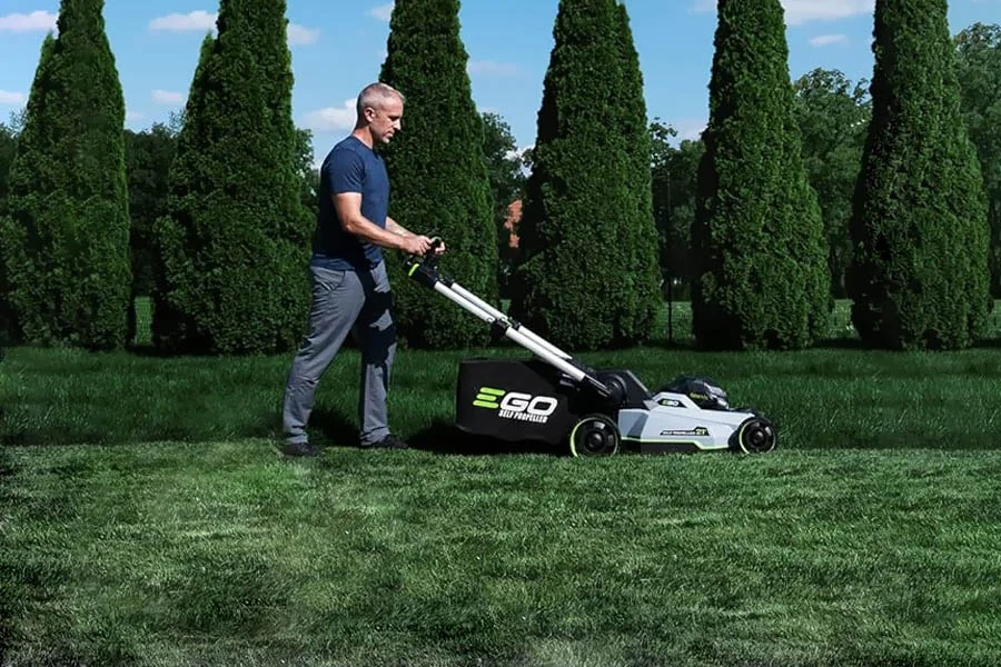 best battery push mower